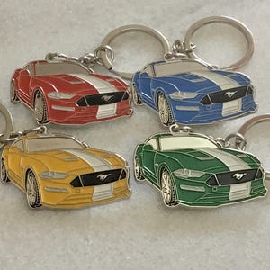 Ford mustang Metall Schlüsselanhänger - modernes Muskel-Auto Zubehör
