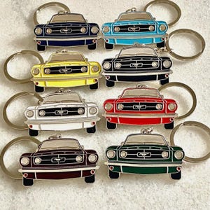 1965 Ford Mustang Keyring – Classic Muscle Car Gift