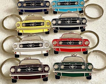 1965 Ford Mustang Keyring – Classic Muscle Car Gift