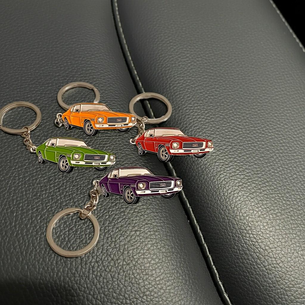 Holden Monaro GTS Keyring – Black Steel, Australian Made, Exclusive Car Theme