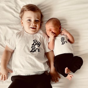 Big Brother Little Brother set, Sibling Set, Brothers, Matching Best Friends Tees, Sibling Pregnancy Announcement, Big Bro, Lil Bro