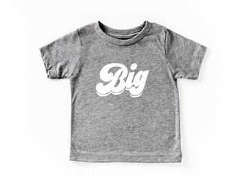 Big, Big Shirt, Big Brother, Big Sister, T-shirt, Big, T-shirt, Pregnancy Announcement, Baby Announcement, Big Little