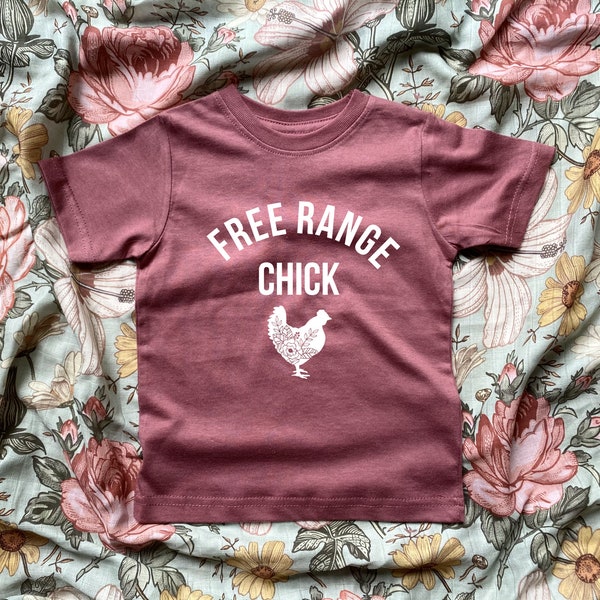 Free Range Chick, Free Range, Chicken Shirt, Funny Shirt, Farm, Farmer Shirt, Kids T-shirts, T-shirt For Kids