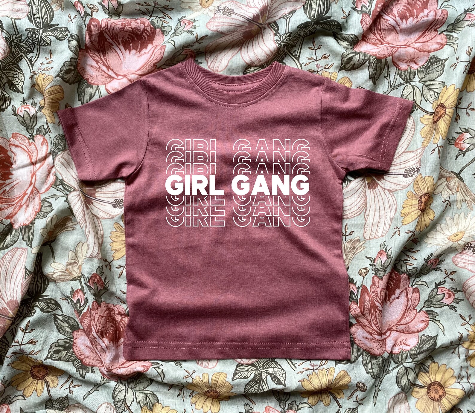 Girl Gang Shirt Girl Power Shirt Mauve Shirt Toddler Mauve Etsy