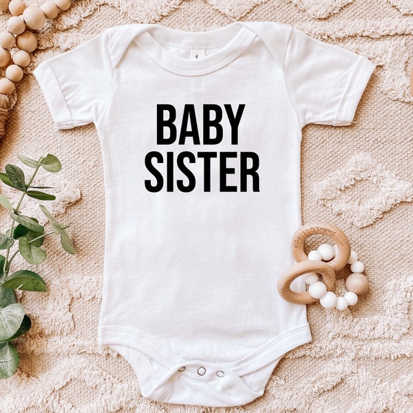 Baby Sister Bodysuit, Bodysuit, Baby outfit, Baby One piece, Coming home out fit, Baby, Pregnancy Announcement, Baby Announcemen, boho babe