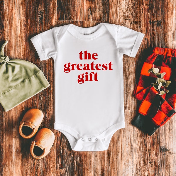 The Greatest Gift  Bodysuit, Baby outfit, Baby One piece, Coming home out fit, Baby, Pregnancy Announcement, Baby Announcement, boho babe