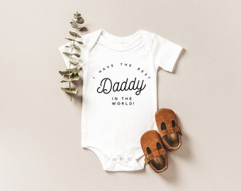 Best Daddy In The World, I Love My Daddy, Bodysuit, Baby outfit, Baby One piece, Coming home out fit, Baby, Pregnancy Announcement, Baby