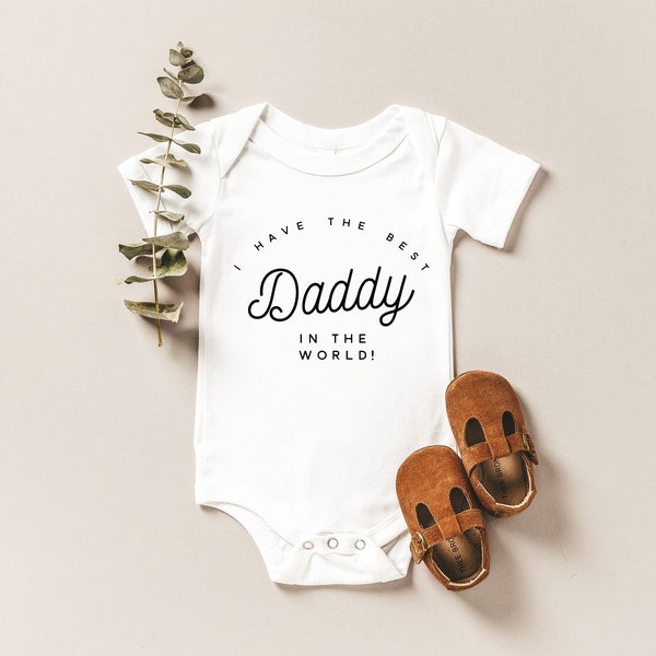 Best Daddy In The World, I Love My Daddy, Bodysuit, Baby outfit, Baby One piece, Coming home out fit, Baby, Pregnancy Announcement, Baby