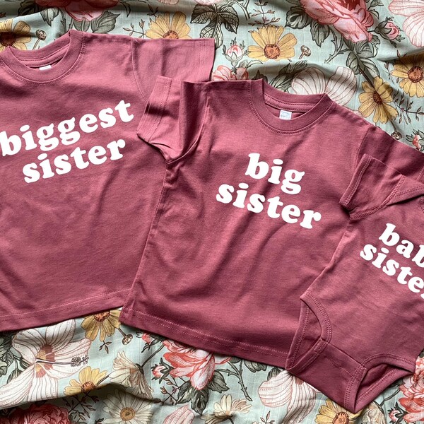 Biggest Sister Shirt Etsy