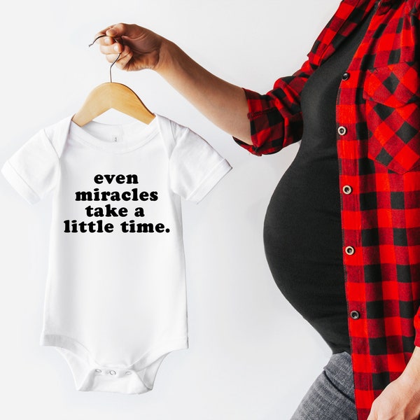 Miracle Baby, Bodysuit, Baby outfit, Baby One piece, Coming home out fit, Baby, Pregnancy Announcement, Baby Announcement