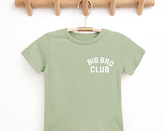 Big Brother club Shirt, Big Brother, Big Brother T-shirt, Big Bro, Brown Shirt, Pregnancy Announcement, Baby Announcement, pregnancy reveal
