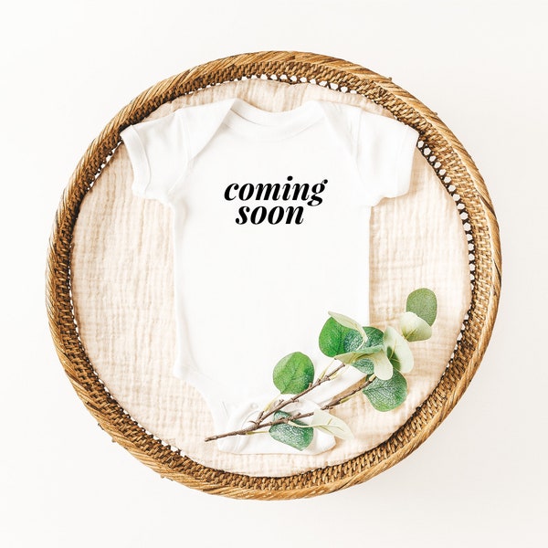 Coming Soon Bodysuit, Bodysuit, Baby outfit, Baby One piece, Coming home out fit, Baby, Pregnancy Announcement, Baby Announcemen, boho babe