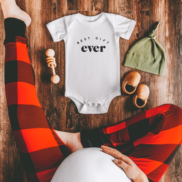 Best Gift Ever, Bodysuit, Baby outfit, Baby One piece, Coming home out fit, Baby, Pregnancy Announcement, Baby Announcement, boho babe