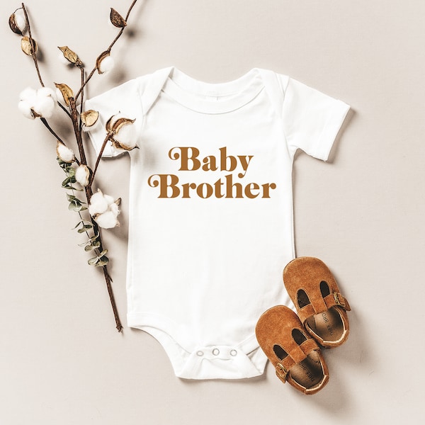 Baby Brother, Bodysuit, Little Brother, Baby One piece, Coming home out fit, Baby, Pregnancy Announcement, Baby Announcement