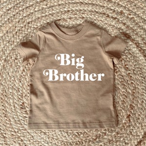 Big Brother Shirt, Big Brother, Big Brother T-shirt, Big Bro, Brown Shirt, Pregnancy Announcement, Baby Announcement, Reveal