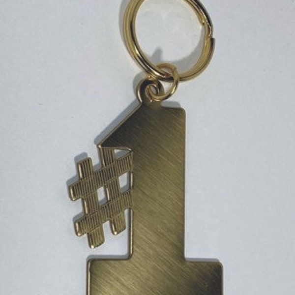 Keychain #1, Brass - Engravable