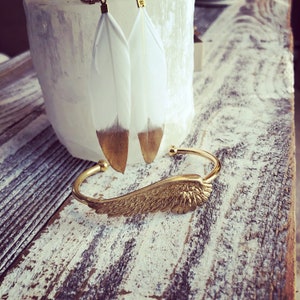 Brass “Golden Angel” gold plated cuff
