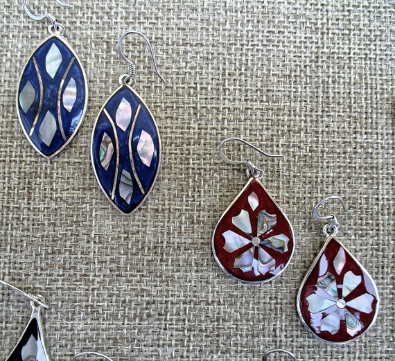 Pack of 6 Assorted Pairs Handcrafted Earrings wit… - image 4