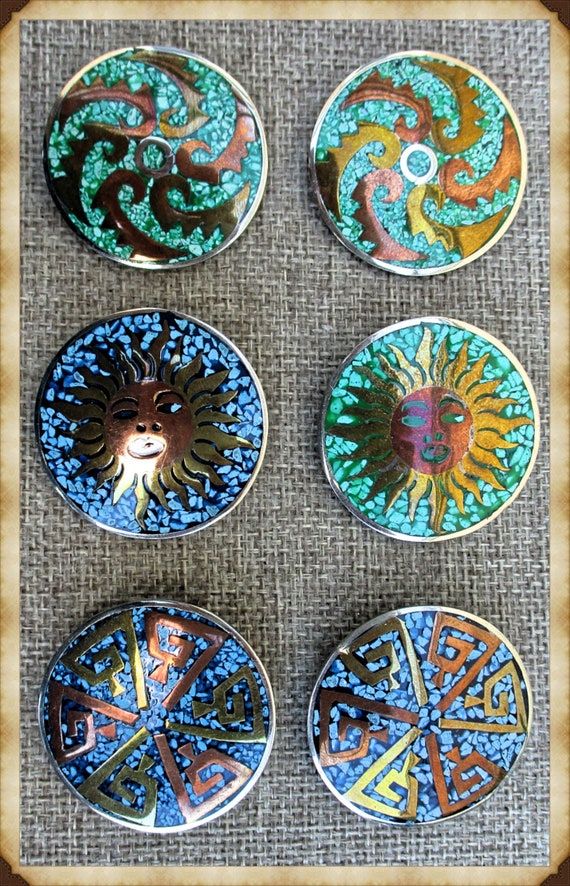 Vintage Set 6 Pin Gem Vintage Set 6 Pin Gem