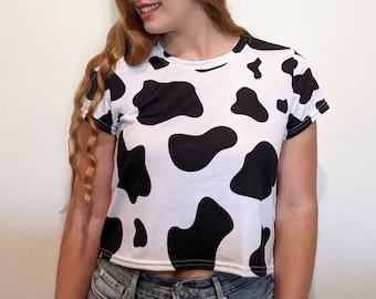Cow print shirt - Etsy Nederland