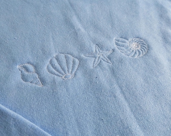 Embroidered Seashell Sweatshirt, Customizable