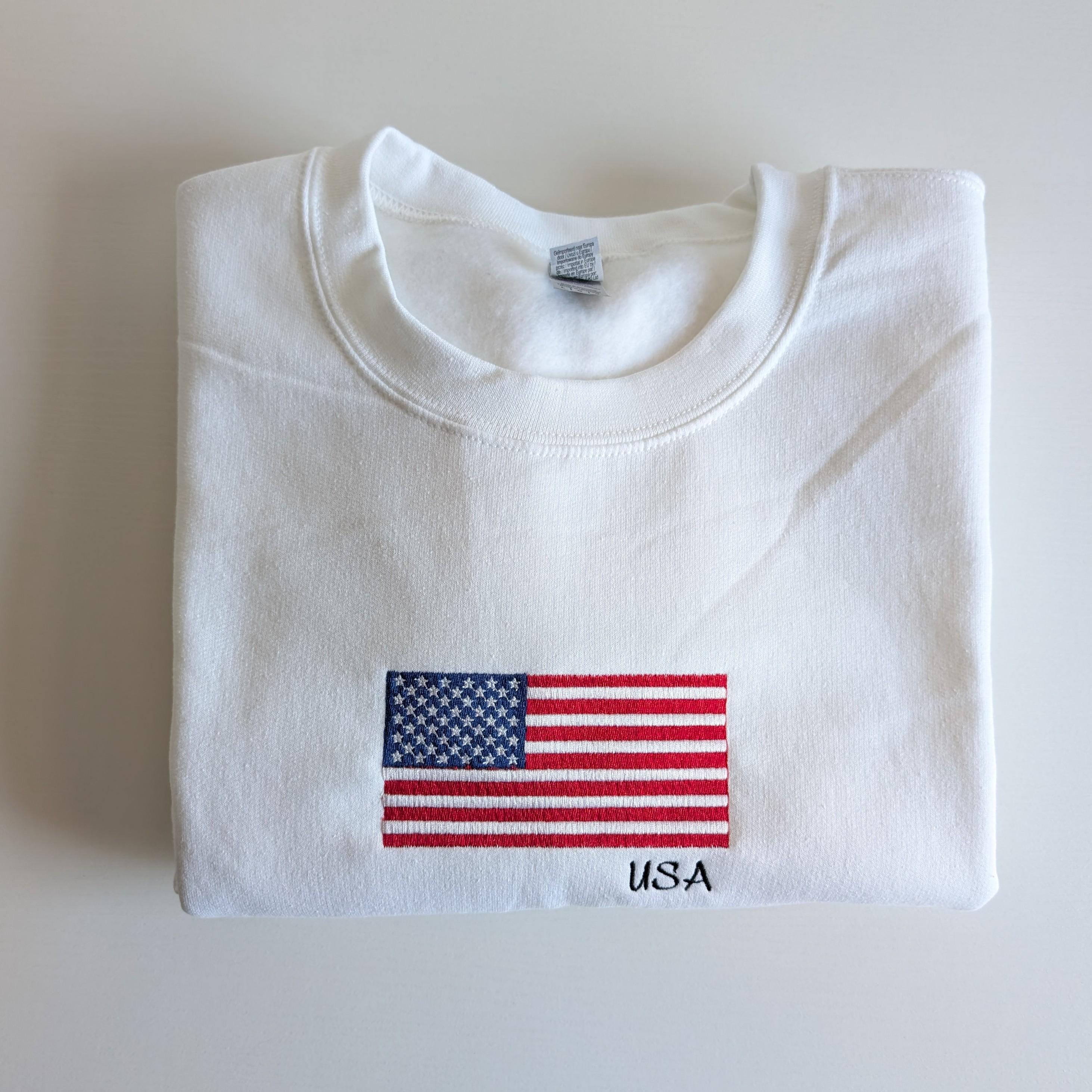 Bordado de bandera de eeuu - Etsy México, image size:2925x2925