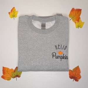 Bonjour Citrouille Brodé Crewneck Sweatshirt