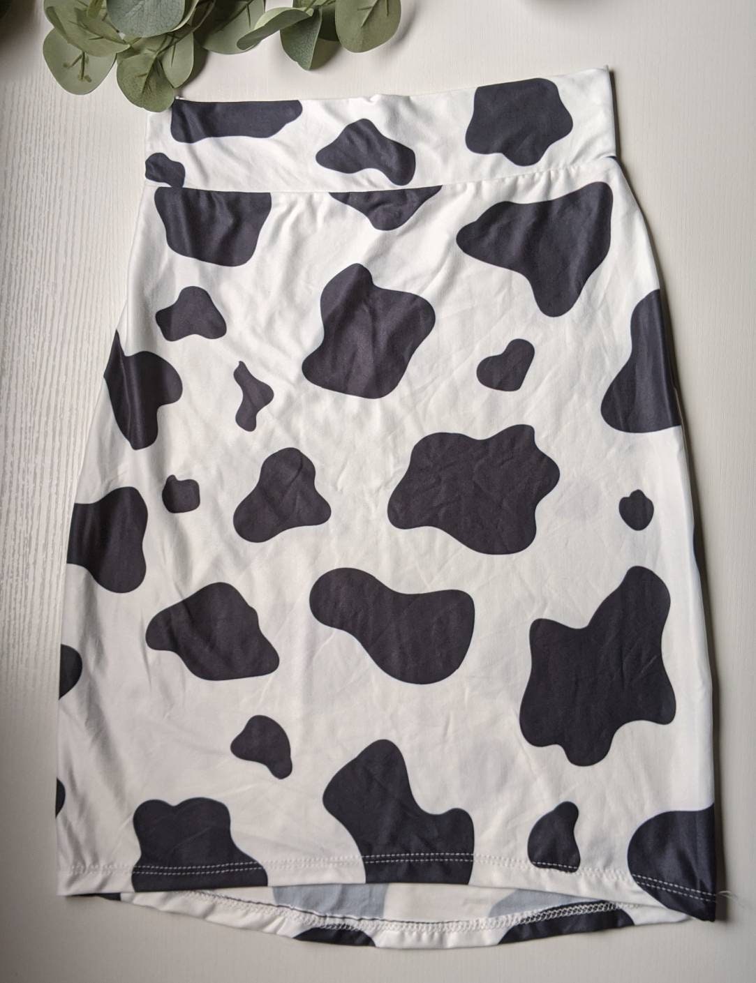 Women's Cow Print Y2K Skirt High Waisted Skirt | Etsy