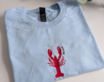 Coastal Lobster shirt, Maine shirt, Fisherman Aesthetic, Lobster tshirt