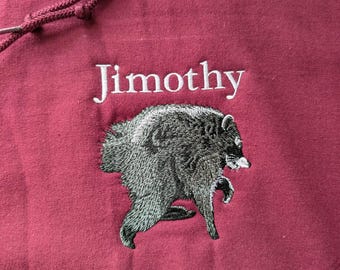 Embroidered Jimothy the Raccoon Sweatshirt