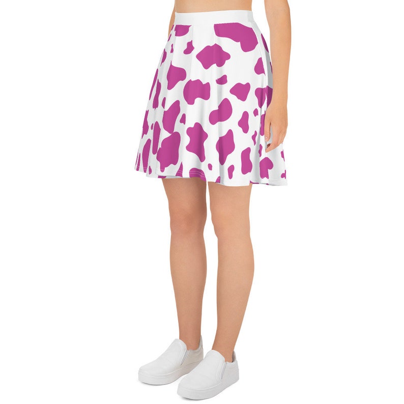 Pink Cow Print Skater Skirt Halloween Costume Idea Etsy