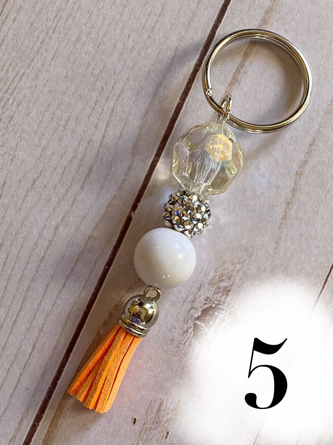 Bubblegum Bead Keychains Etsy