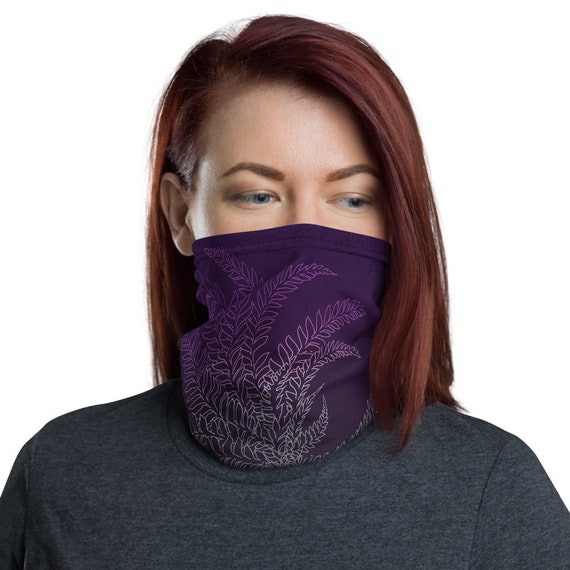 Breathe (Violet) - Washable Cloth Face Covering / Neck Gaiter / Face Mask for Men & Women