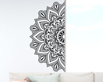 Mandala Wall Decal: Vinyl Home Decor (55 cm x 111 cm)