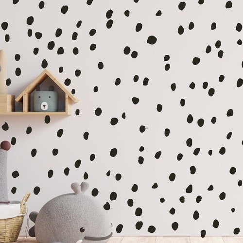 Irregular Polka Dot Decals // Office Wall Decal / Imperfect Etsy