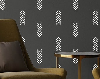 JUNE SALES! Arrow Wall Decals: Hand Drawn Geometric Nursery Decor (26/Pack)