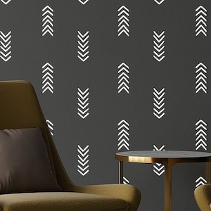 Arrow Wall Decals: Hand Drawn Geometric Nursery Decor (26/Pack)