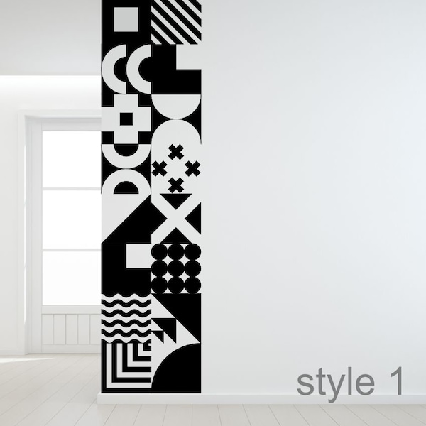 Geometric Wall Decal Etsy UK