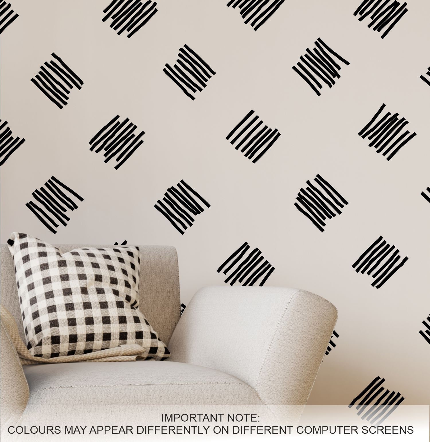 Black Strip Wall Stickers