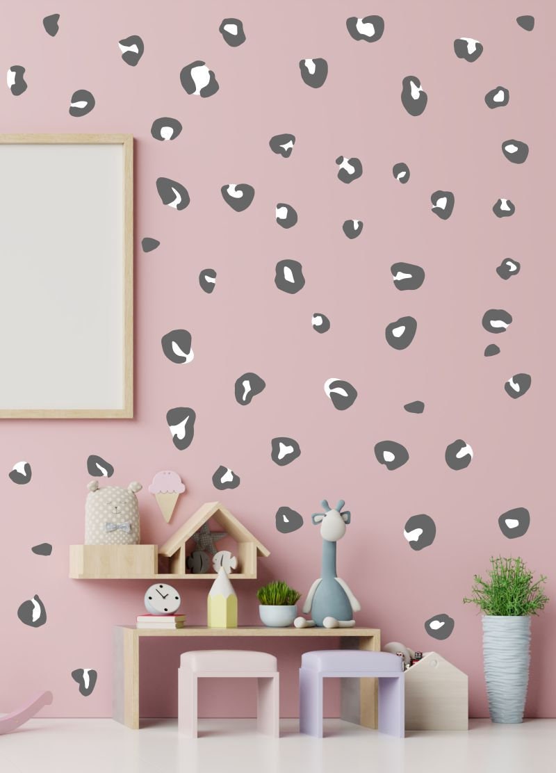 Leopard Spots Wall Decals Large spots Animal print wall Etsy