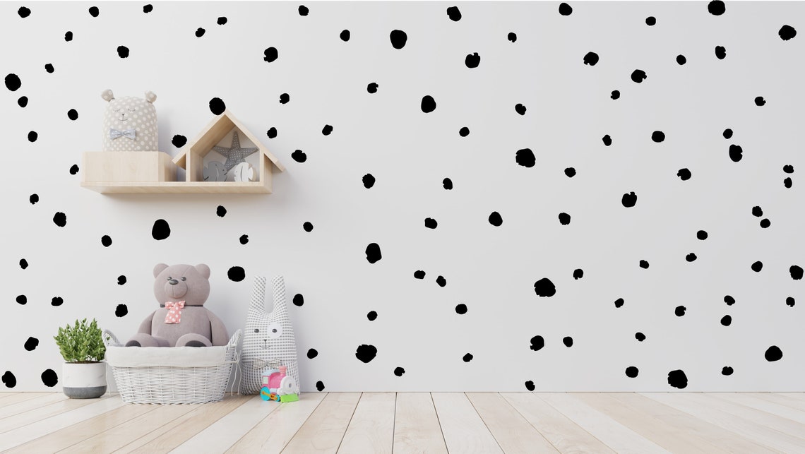 Dalmatian Spots Wall Decals Polka dot wall stickers Etsy