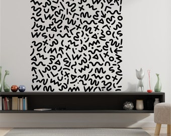 JUNE SALES! Memphis style wall decals, vintage design
