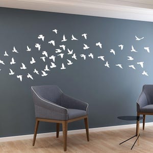 Bird silhouettes, Bird wall decals, Wall decals, Nursery decals,