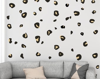 Leopard print vinyl sticker: Animal Print Nursery Decor