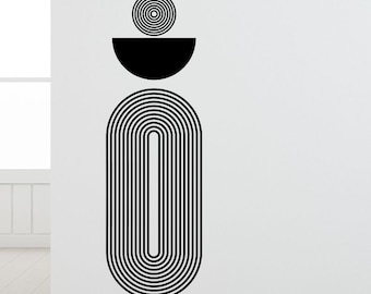 SALE! Geometric Wall Decals: Abstract Circle Vinyl Stickers