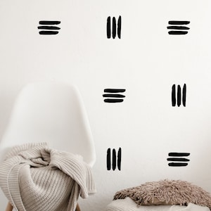 Triple Line Vinyl Wall Decals, Modern Wall Art