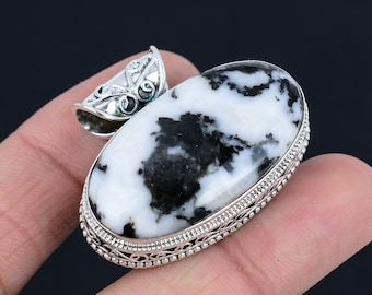 Buffalo Turquoise Pendant:  Gemstone, 925 Sterling Silver