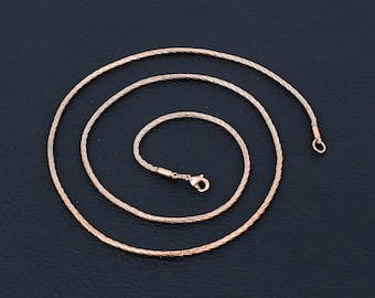 100 % Copper Snake Chain Oxidized Copper Chain Necklace Pure Copper Chain Solid jewelry Chain  Copper Chain Jewelry For Gift