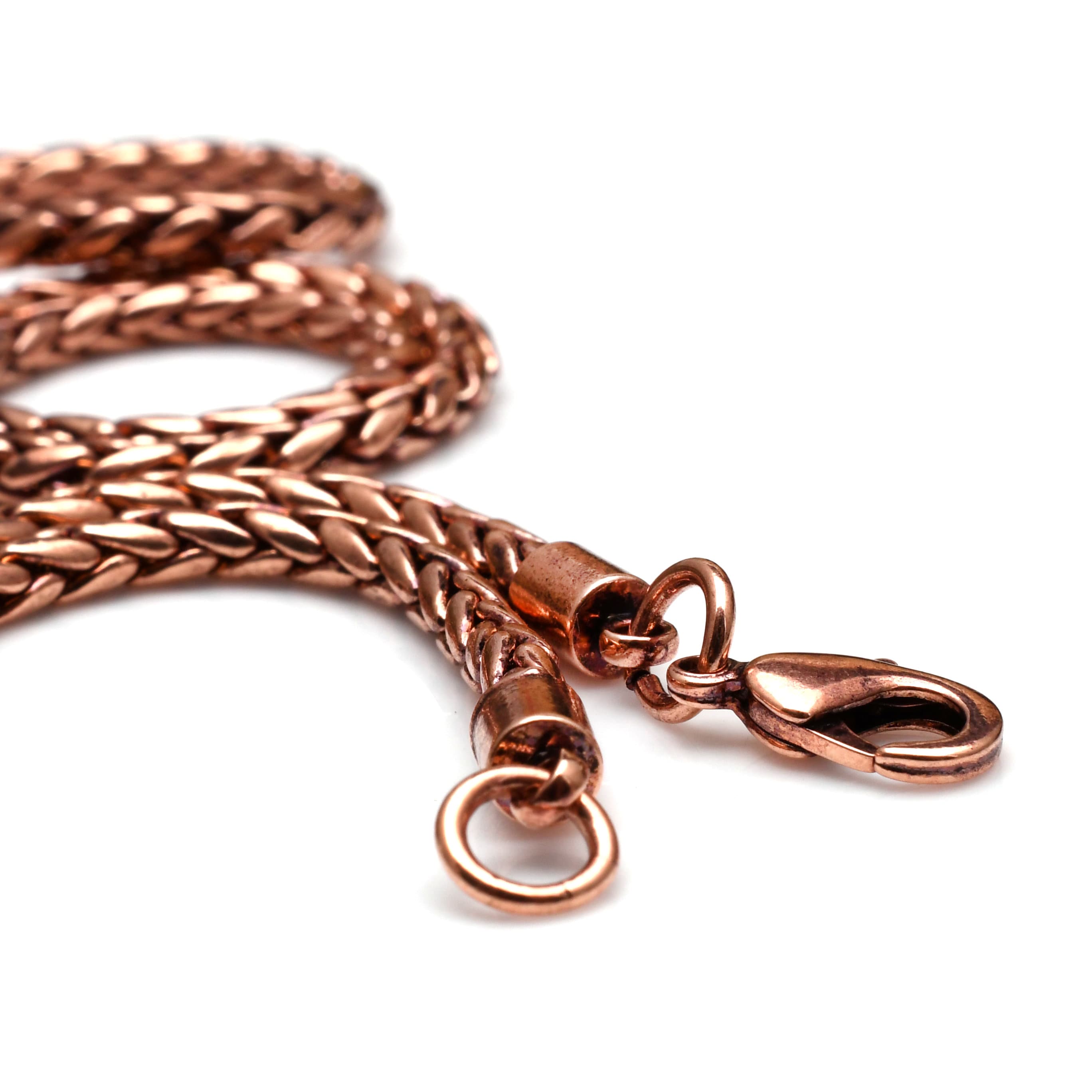100 Oxidized Copper Chain Necklace Pure Copper Wheat Chain Etsy Canada