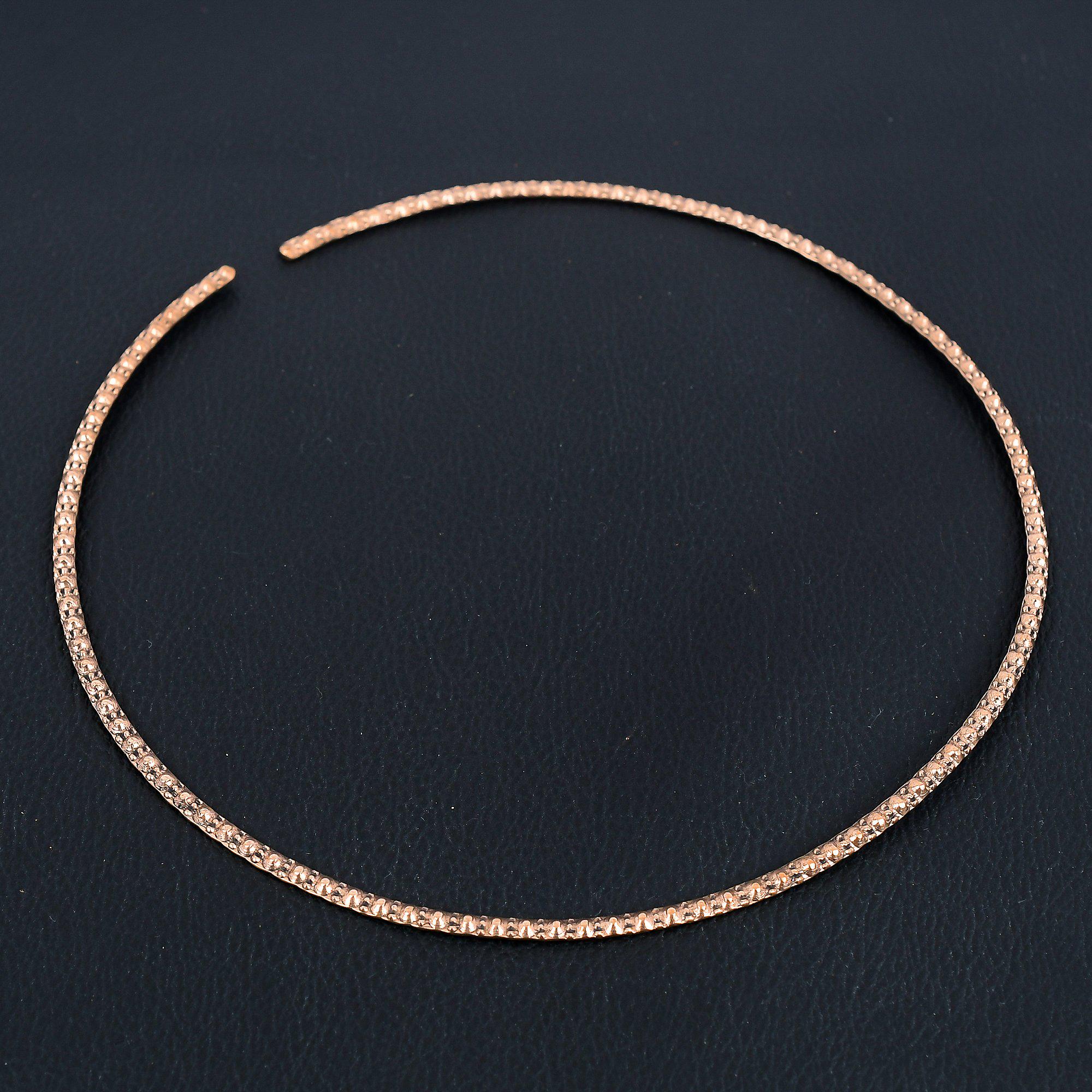 Copper Wire Choker Necklace | Collar Necklace | Adjustable Choker Necklace | Neck Wire |  Copper Wire Necklace Jewelry For Gift